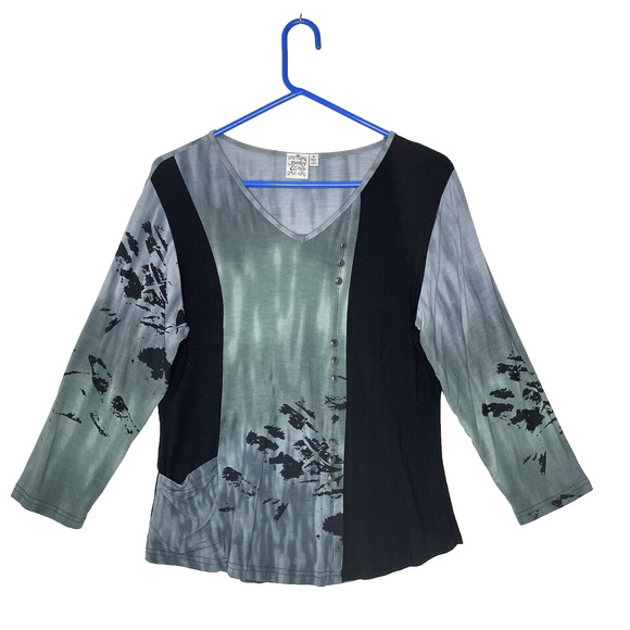 Parsley & Sage Tops - Parsley & Sage Womens Top Sz S Art To Wear Patchwork Tunic Rayon Abstract Boho